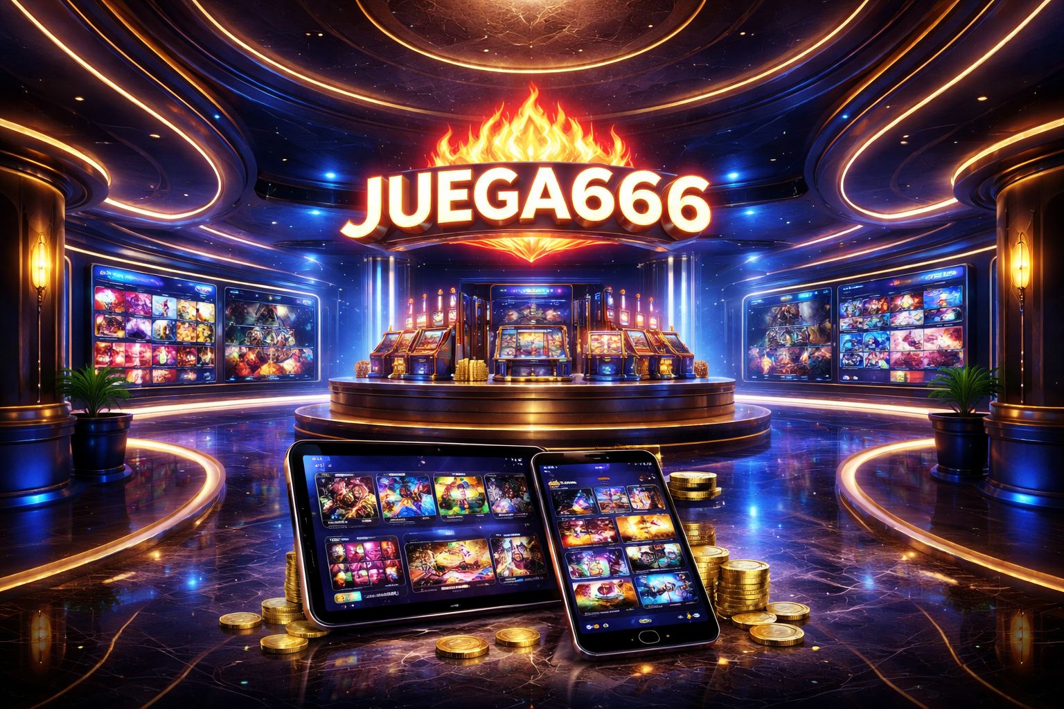 Lobby principal de juegos de JUEGA666 Casino para jugadores en México